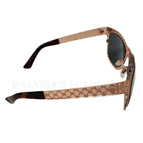GUCCI SUNGLASSES GG 4266/S GOLD COPPER DIAMOND GG MONOGRAM  display picture 2